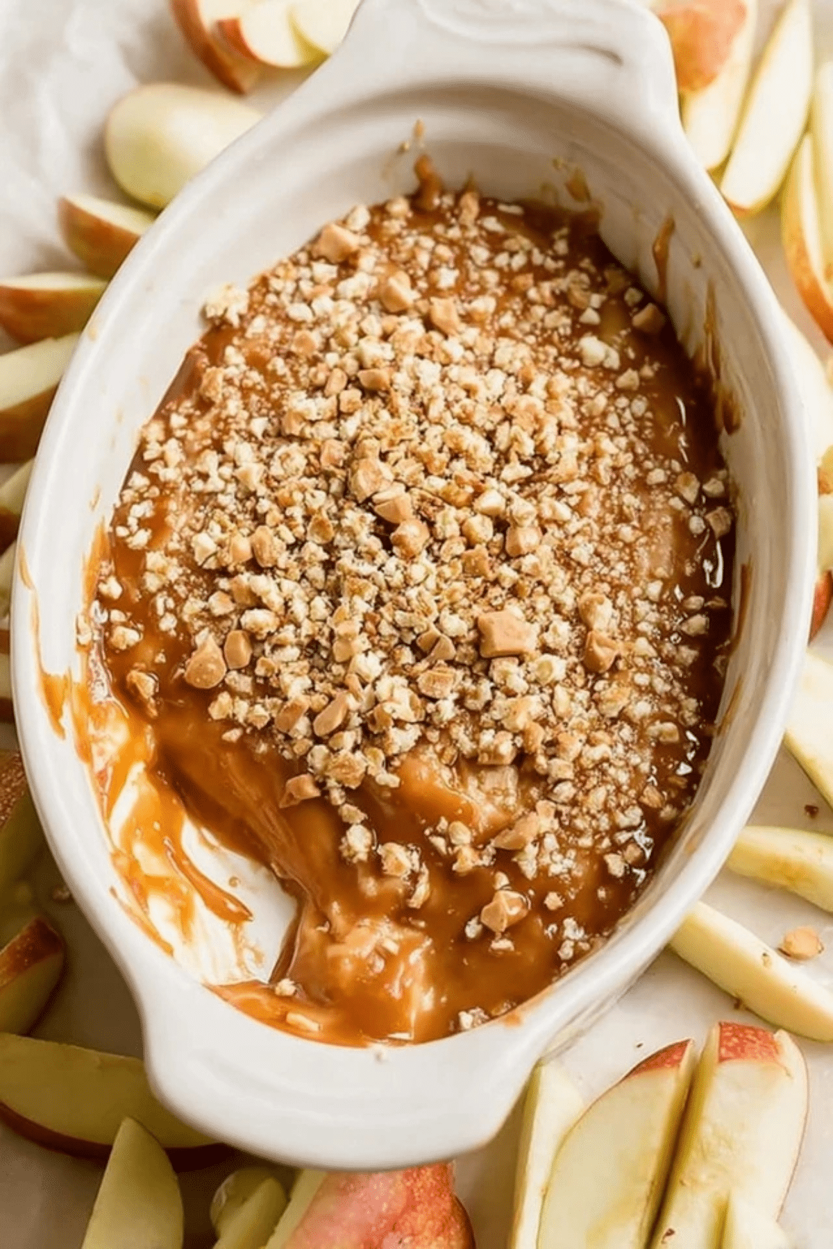 Cream Cheese Caramel Apple Dip with Toffee Bits (1)