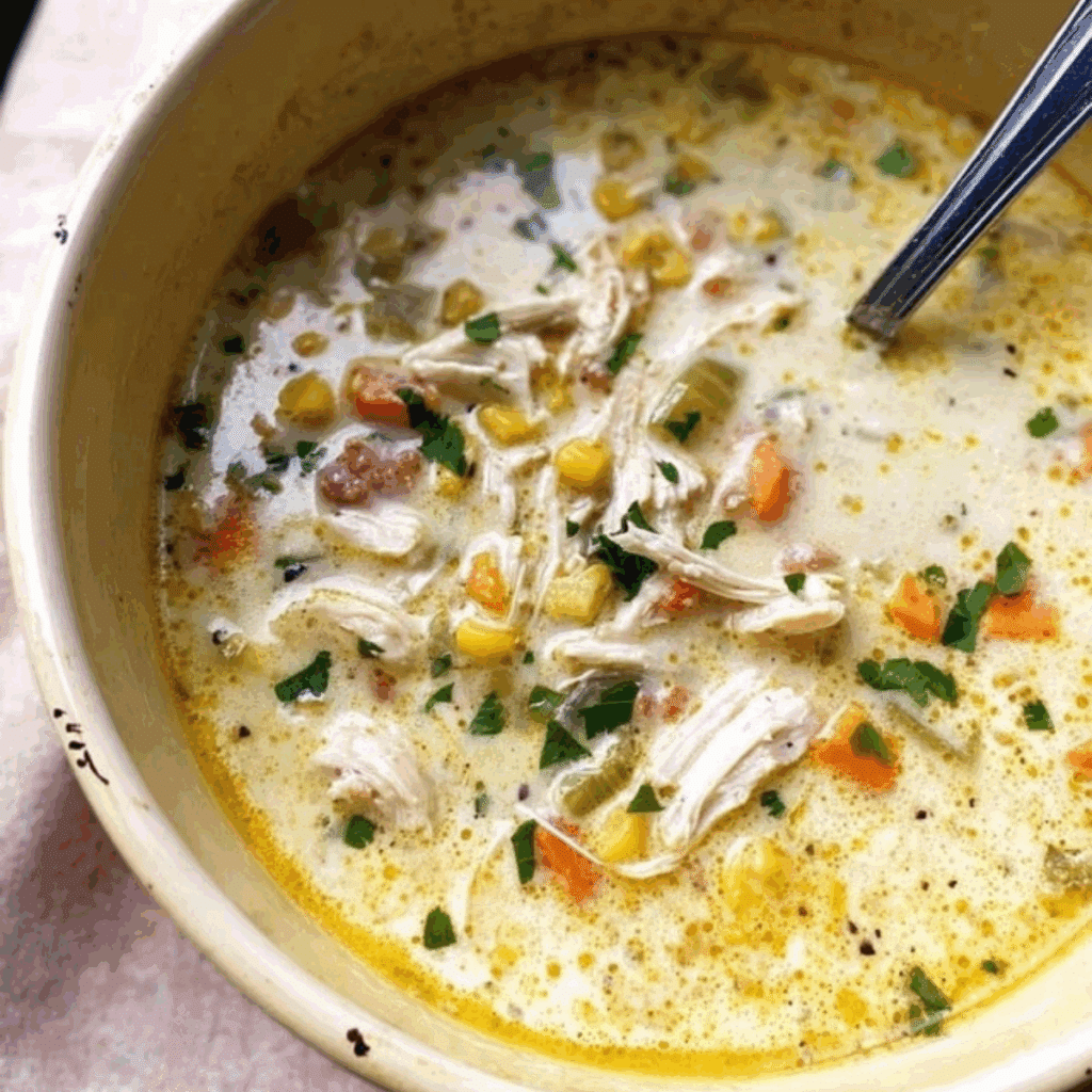 Creamy Chicken Vegetable Soup (1)