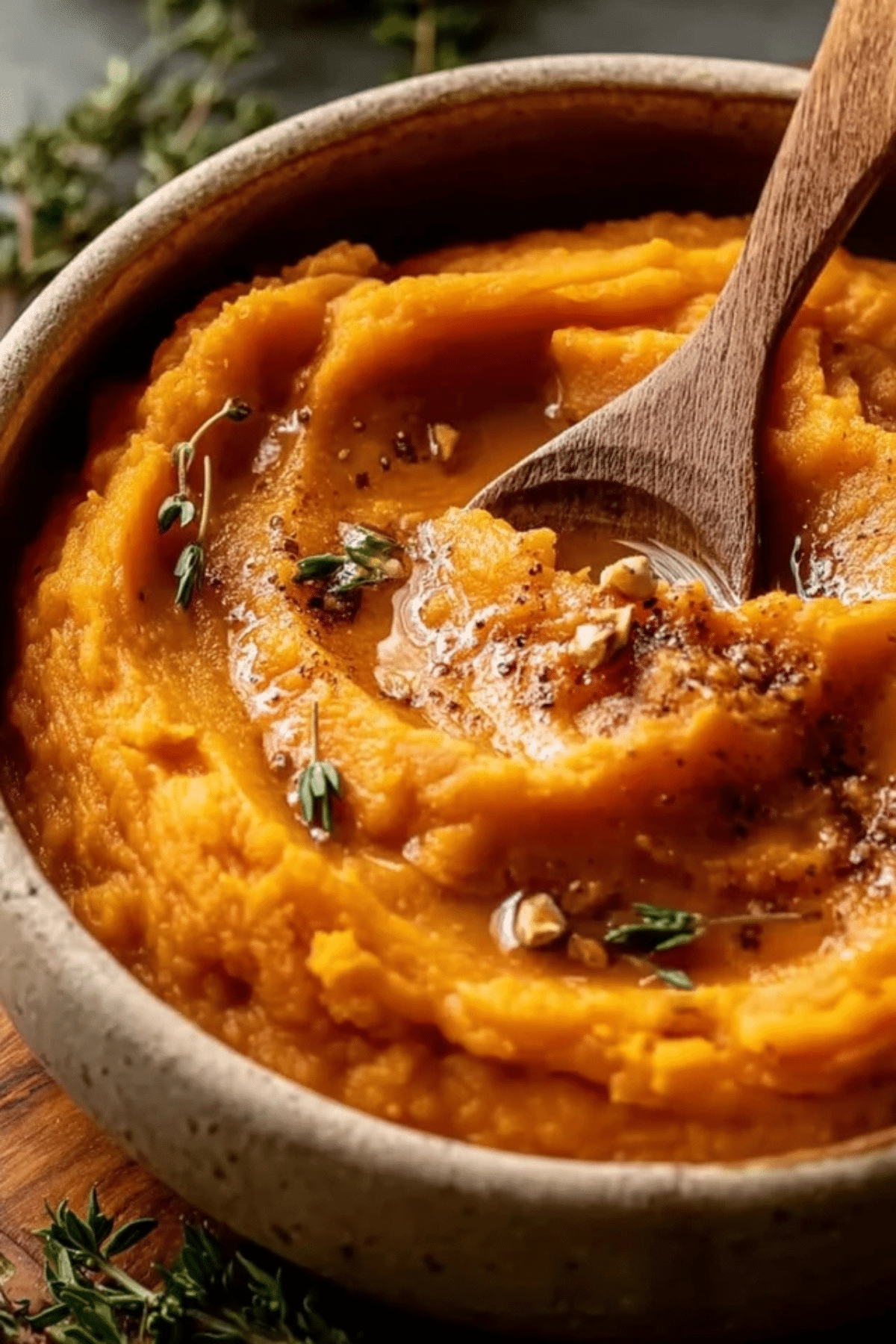 Creamy Sweet Potato Mash with Nutty Brown Butter