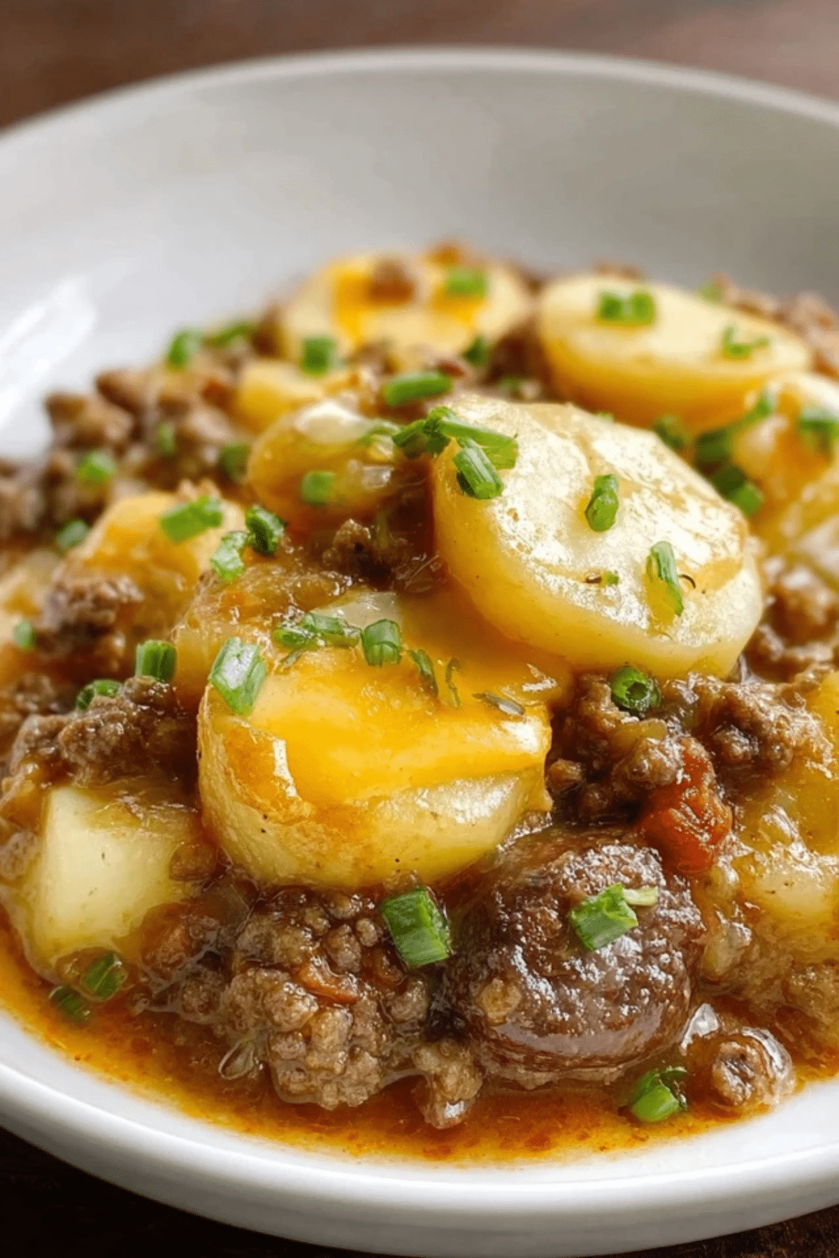 Crockpot Hamburger Potato Casserole
