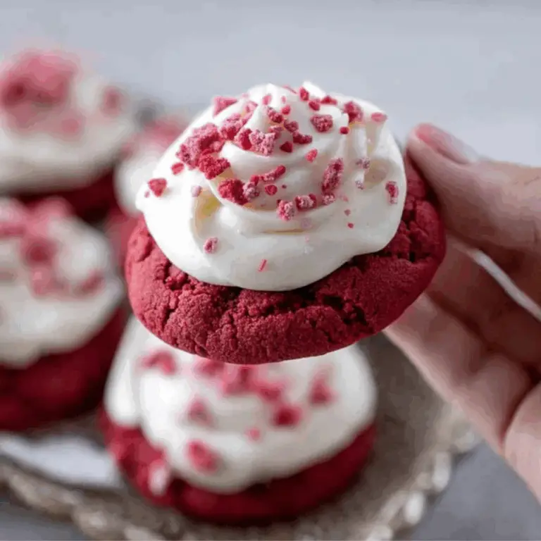 Crumbl Red Velvet Cupcake Cookies