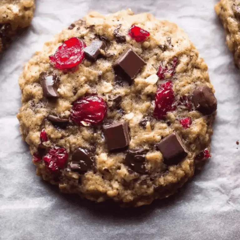 Dark Chocolate Cranberry Oatmeal Cookies (1)