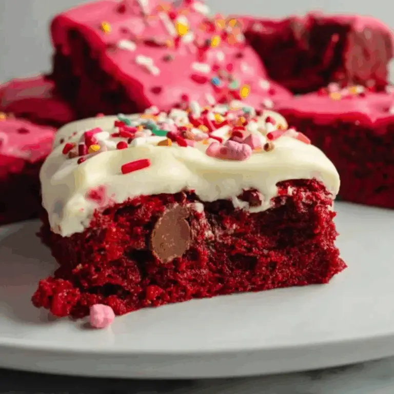 Fudgy Red Velvet Brownies