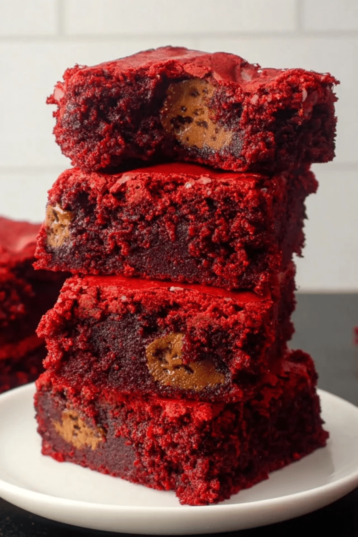 Fudgy Red Velvet Brownies