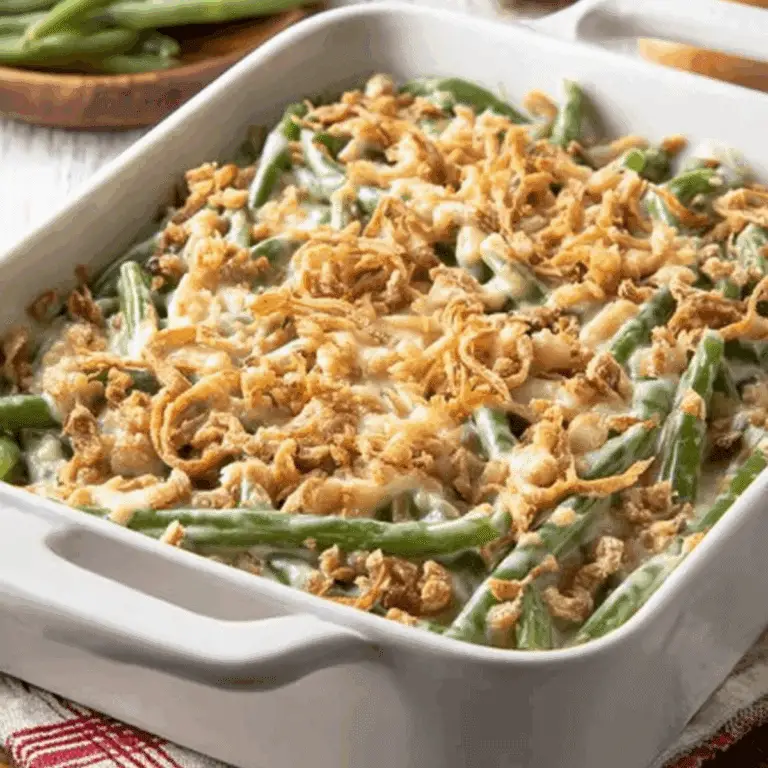 Green Bean Casserole with Cream Cheese (1)