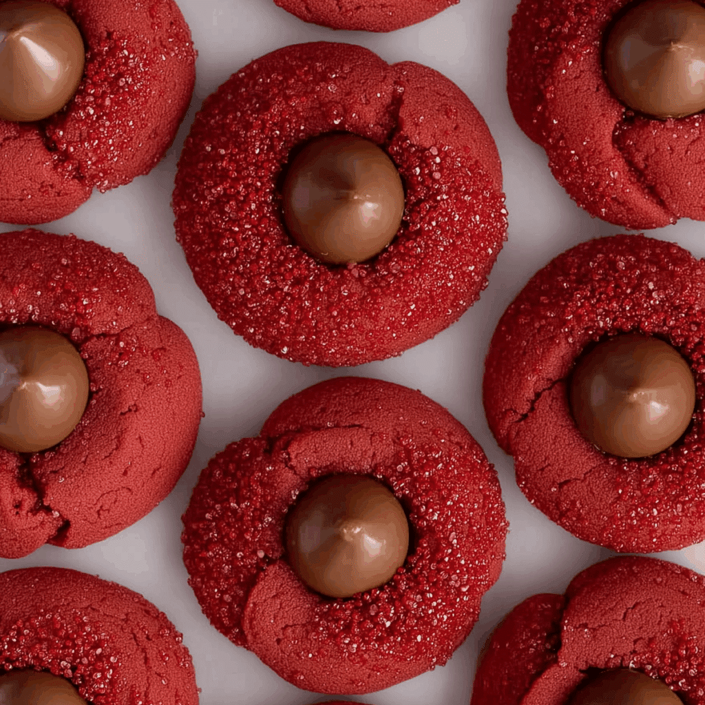 Hershey’s Red Velvet Blossoms Cookies