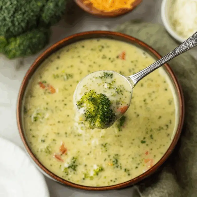 High Protein Broccoli Cheddar Soup
