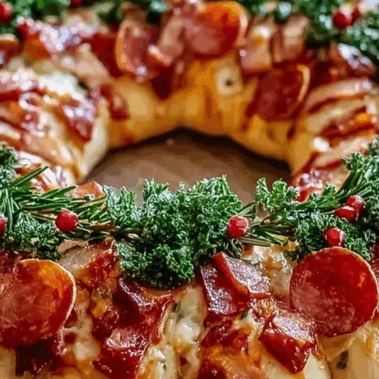 Holiday Wreath Pizza