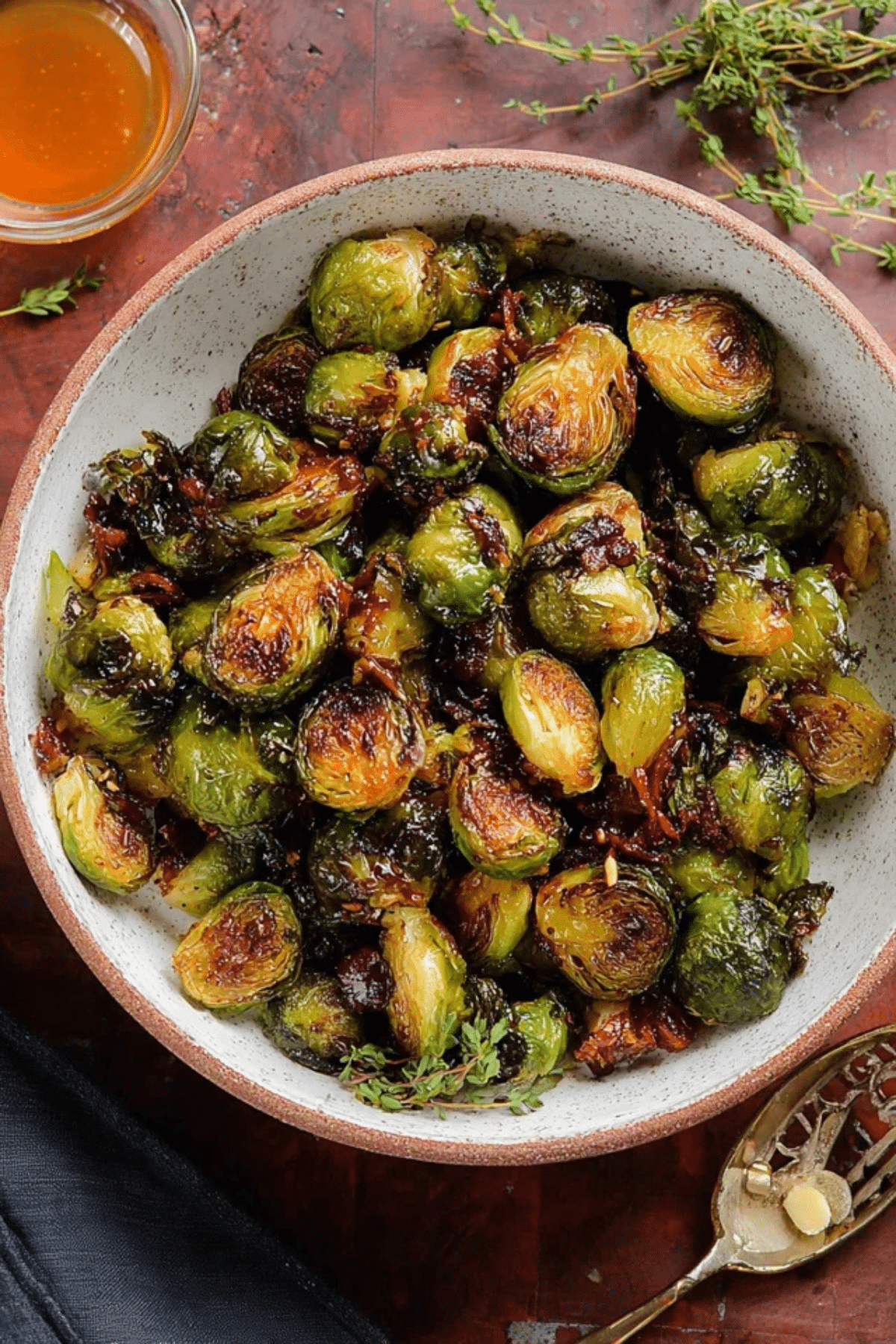 Honey Balsamic Brussels Sprouts