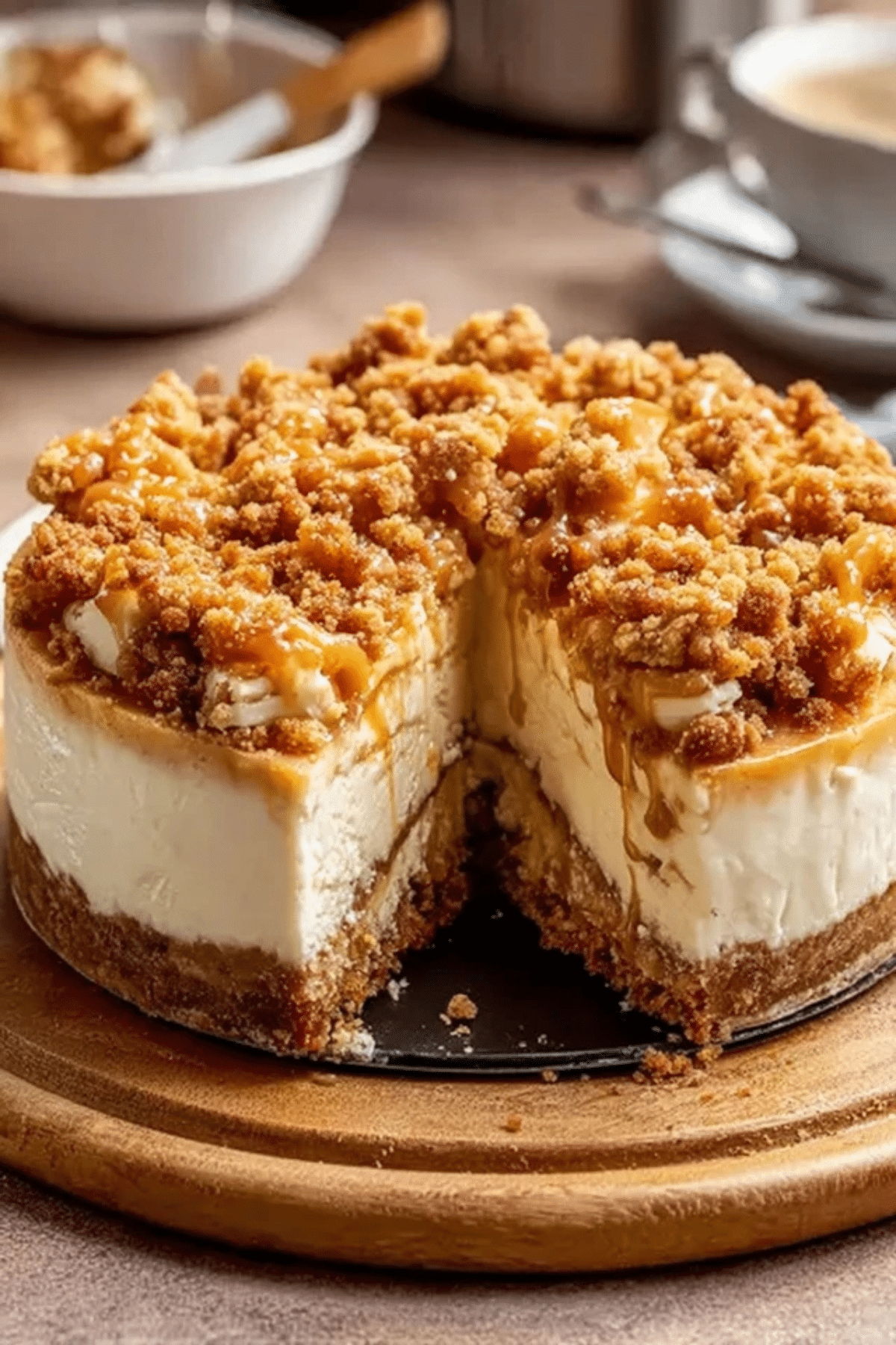 Irresistible Apple Crumble Cheesecake