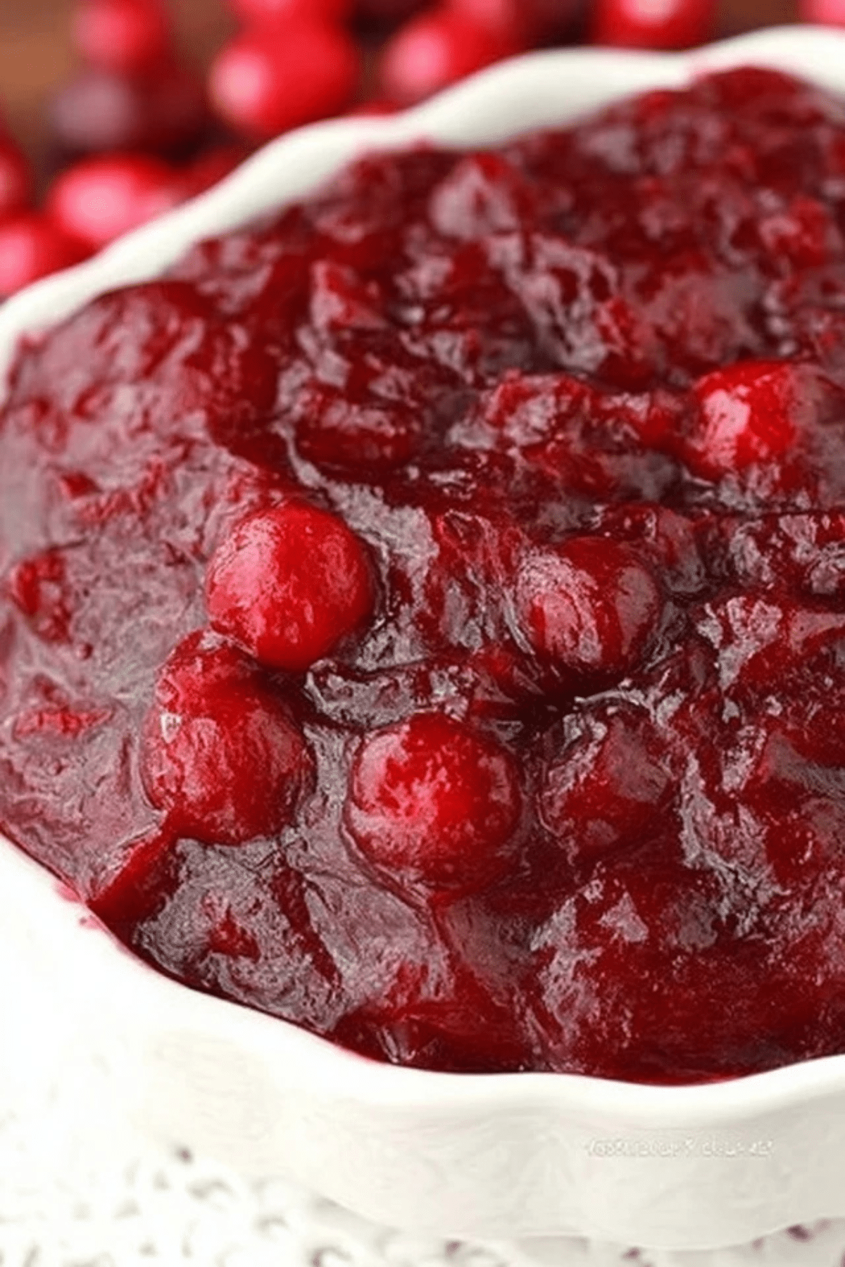 Luscious Homemade Cranberry Sauce