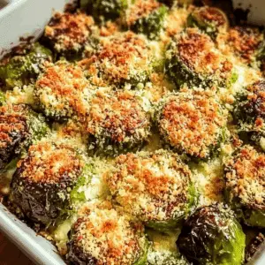 Parmesan Crusted Brussels Sprouts