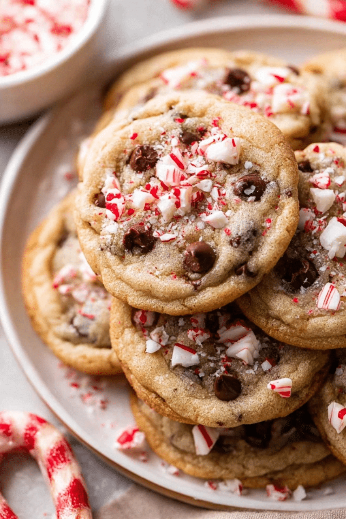 Peppermint Chocolate Chip Cookies