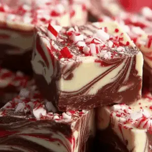Peppermint Swirl Fudge