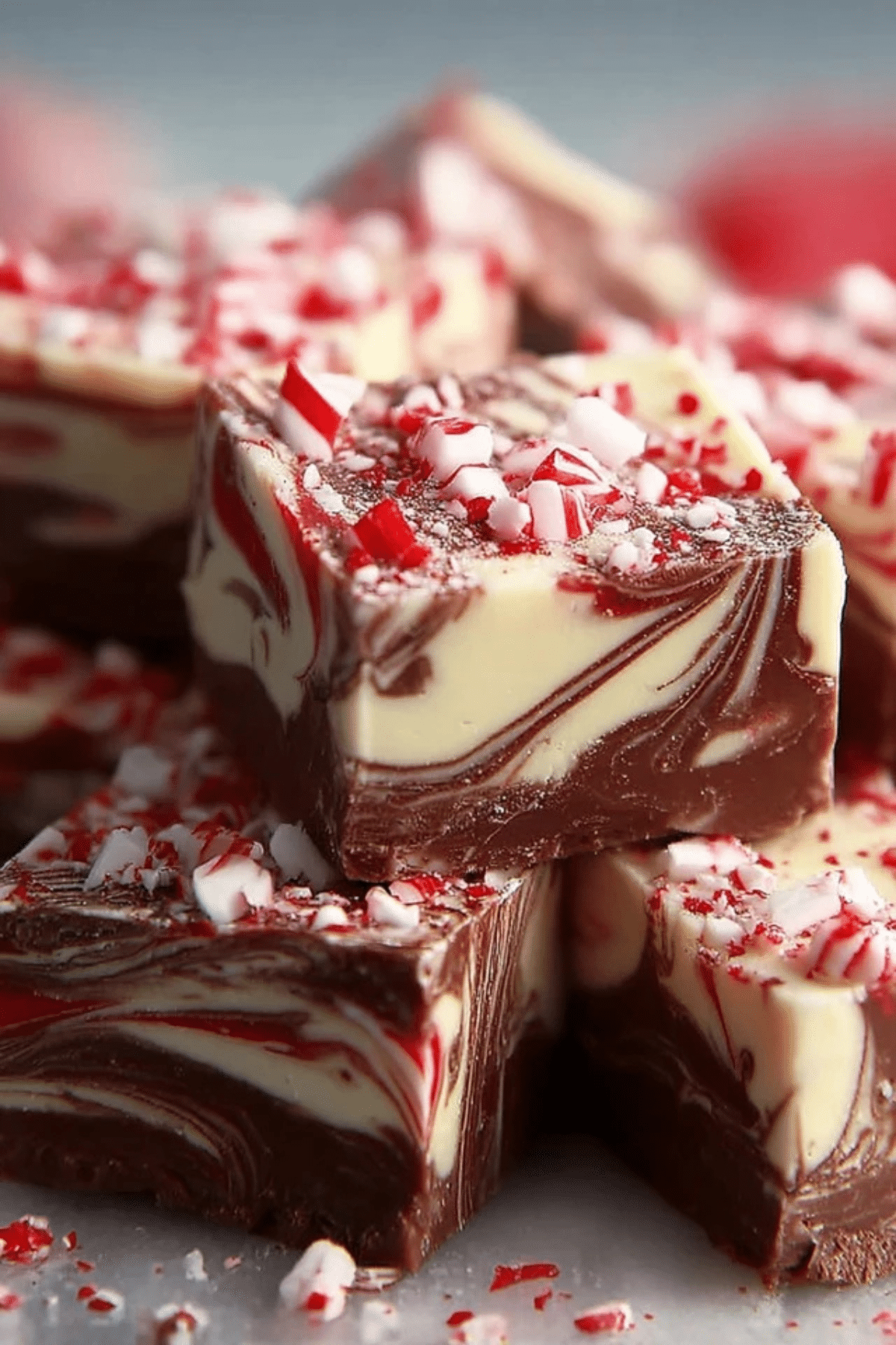 Peppermint Swirl Fudge