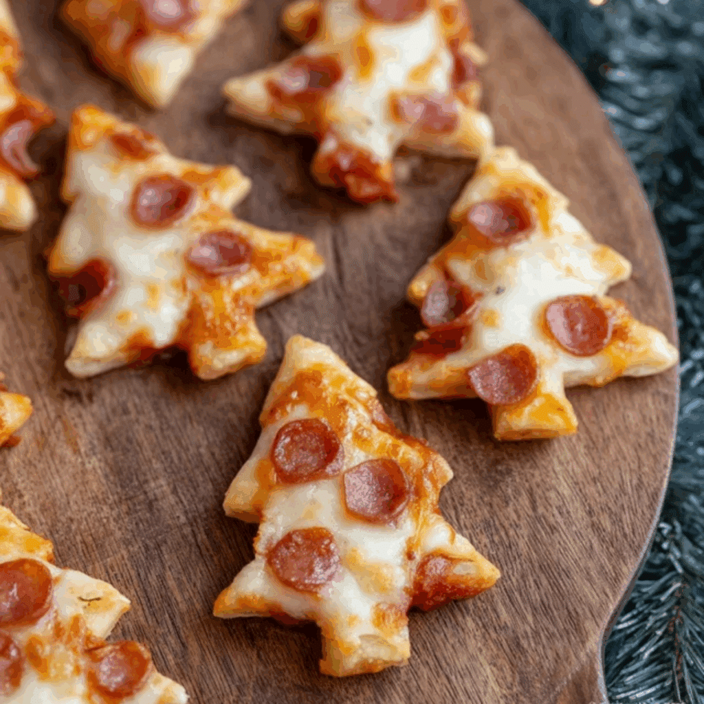 Puff Pastry Christmas Tree Pizza Bites (1)