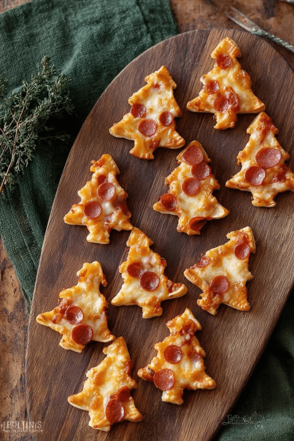 Puff Pastry Christmas Tree Pizza Bites (1)