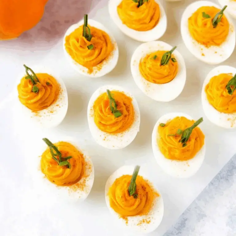 Pumpkin Deviled Eggs (4)