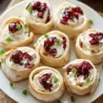 Savory Christmas Cranberry Roll Ups