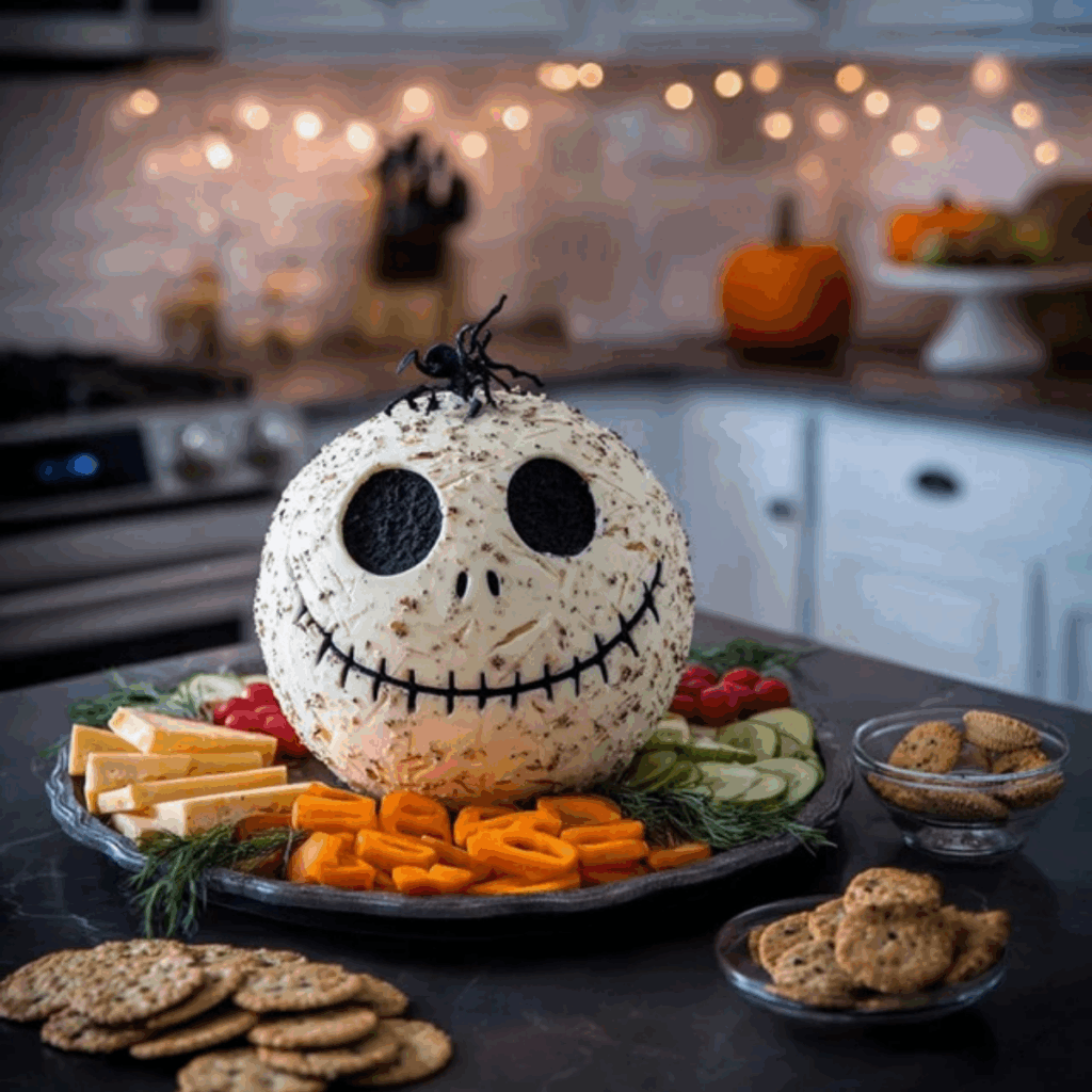 Skellington Cheese Ball Appetizer (6)