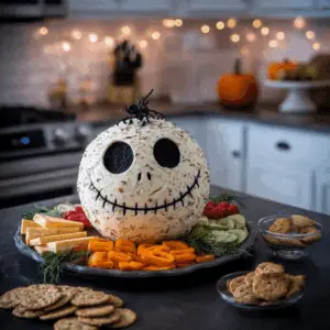 Skellington Cheese Ball Appetizer (6)
