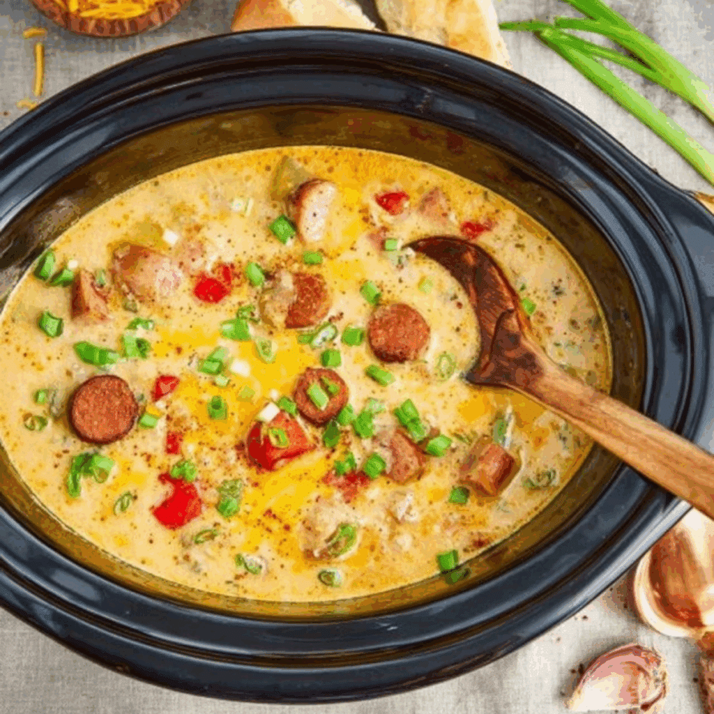 Slow Cooker Cajun Potato Soup (4)