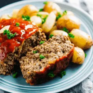 Slow Cooker Meatloaf and Potatoes with Garlic Butter (3)
