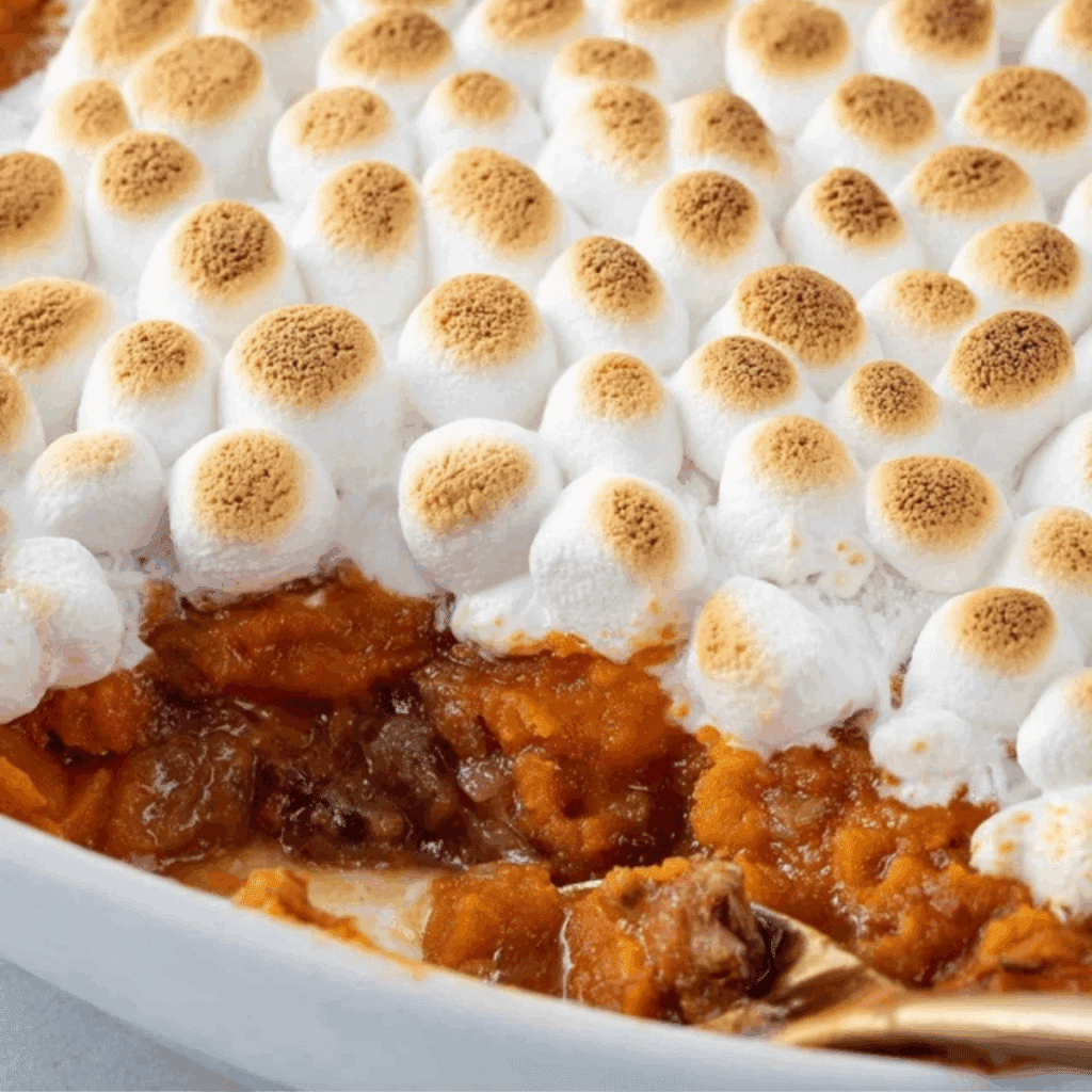 Sweet Potato Casserole with Marshmallows