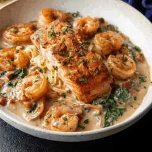 Cajun Salmon and Shrimp