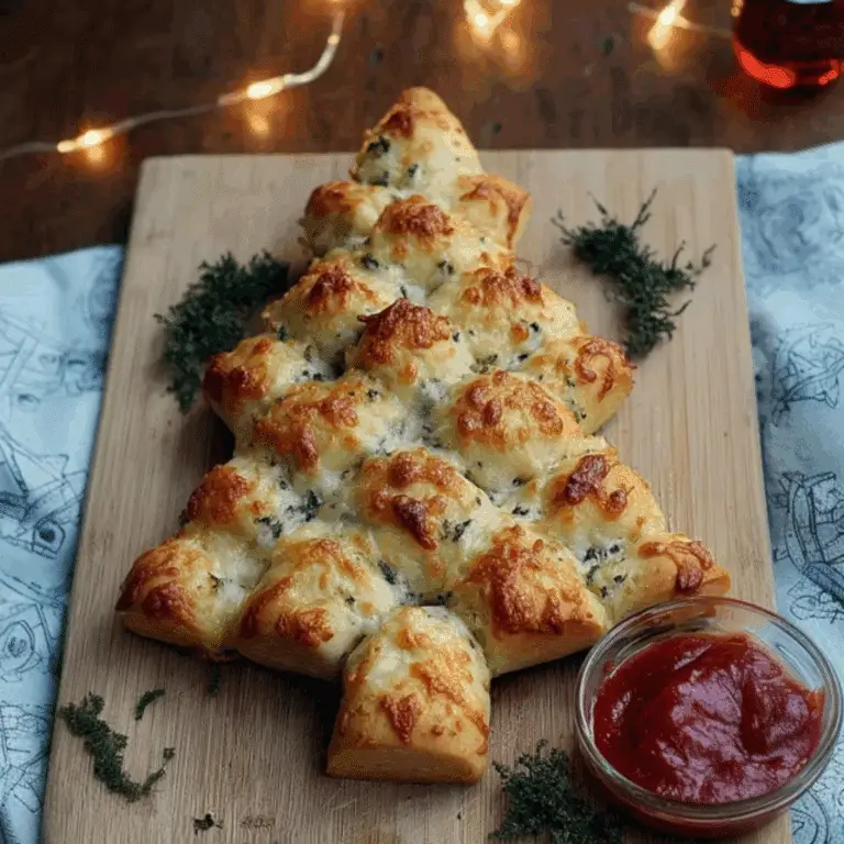 Cheesy Christmas Tree Bread