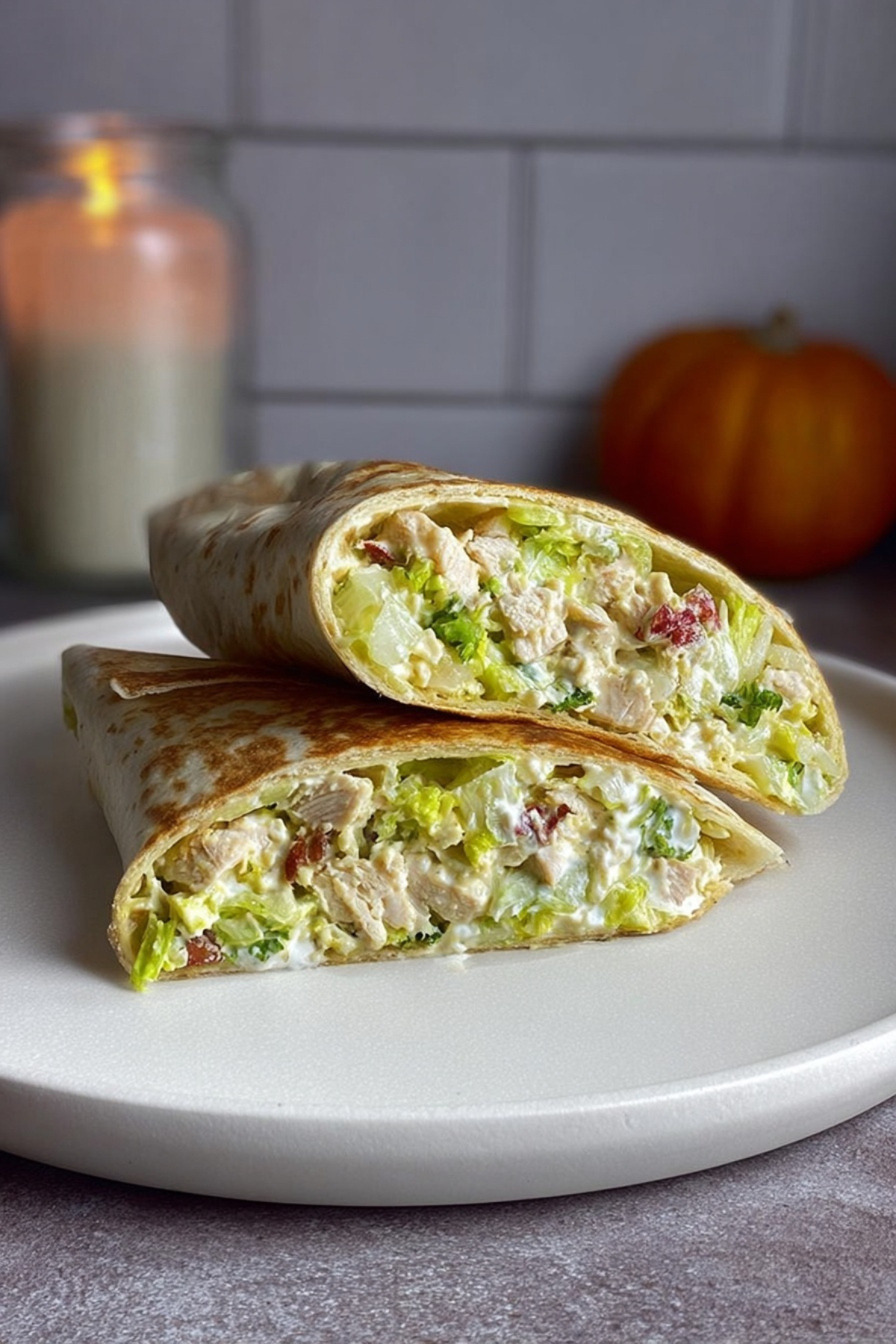 Chopped Chicken Caesar Salad Wrap (1)