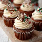 Christmas Gingerbread Cupcakes