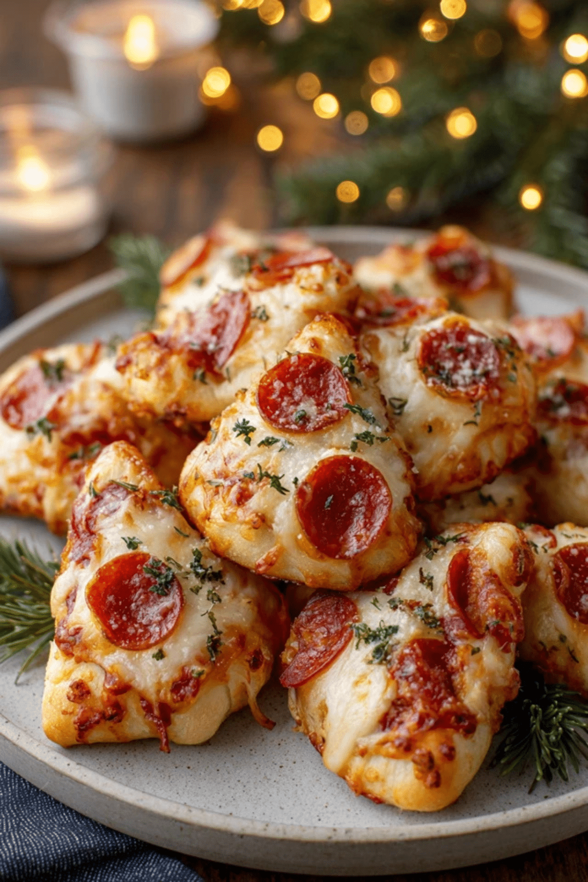 Christmas Pizza Bites