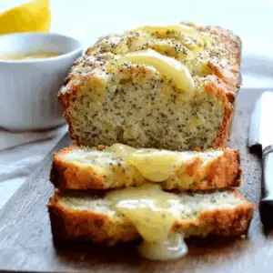 Lemon Poppy Seed Bread with Lemon Curd