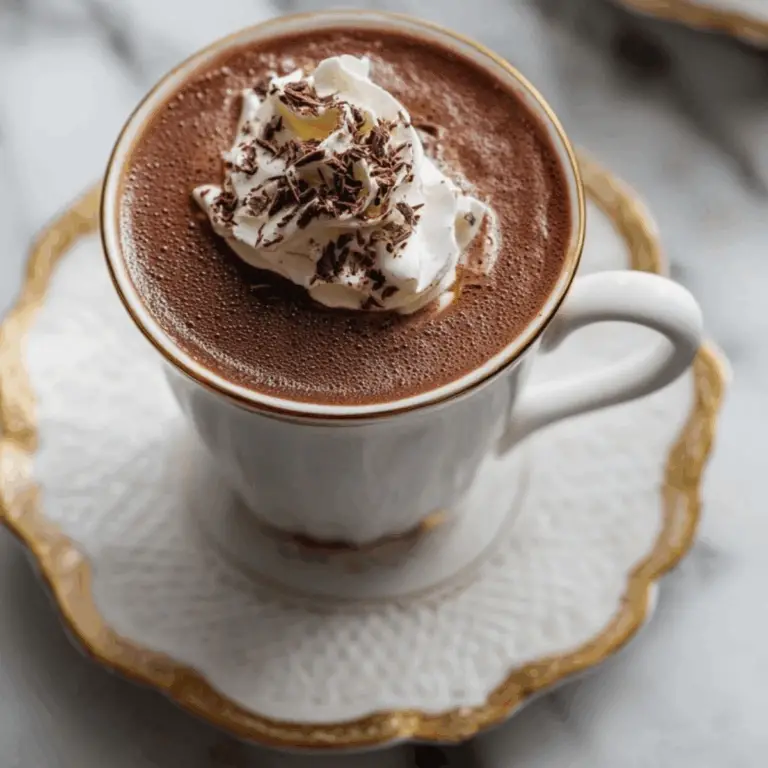 Classic Parisian Hot Chocolate