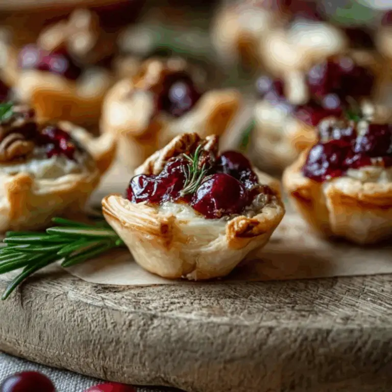 Cranberry Brie Tartlets (5)