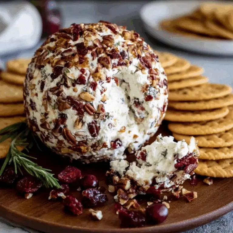 Cranberry Pecan Goat Cheese Ball