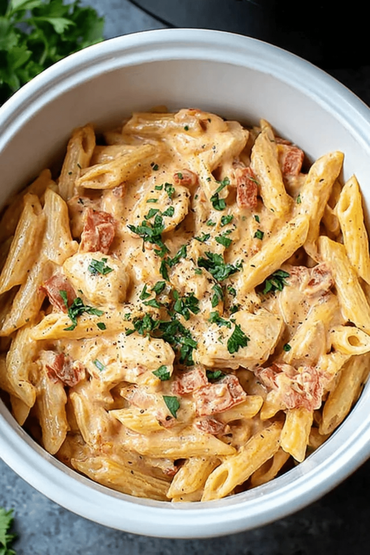 Crock Pot Creamy Cajun Chicken Pasta