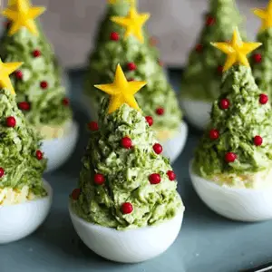 Deviled Egg Christmas Trees