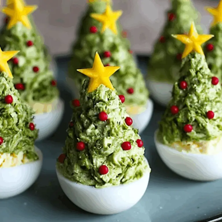 Deviled Egg Christmas Trees