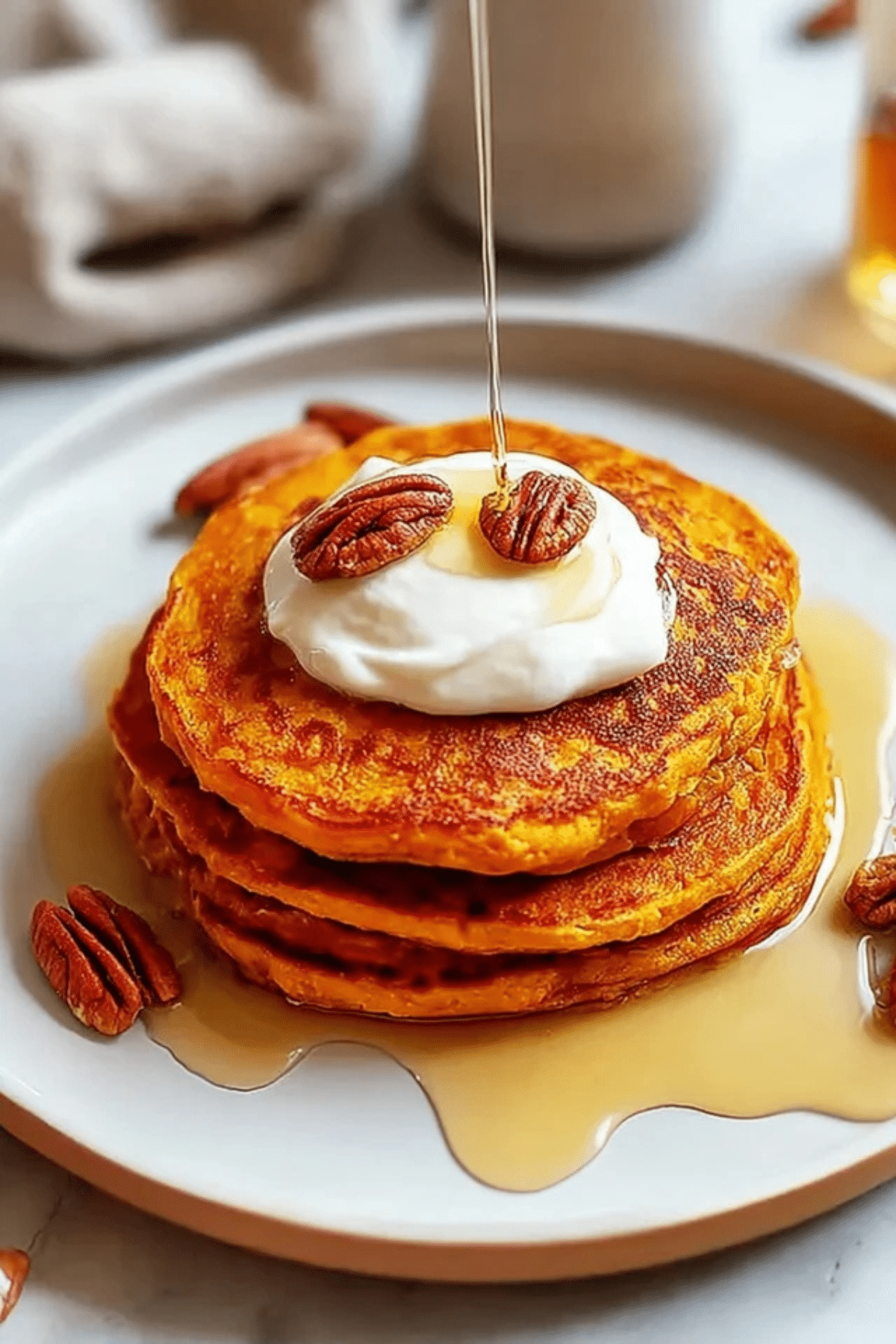 Fluffy Sweet Potato Pancakes