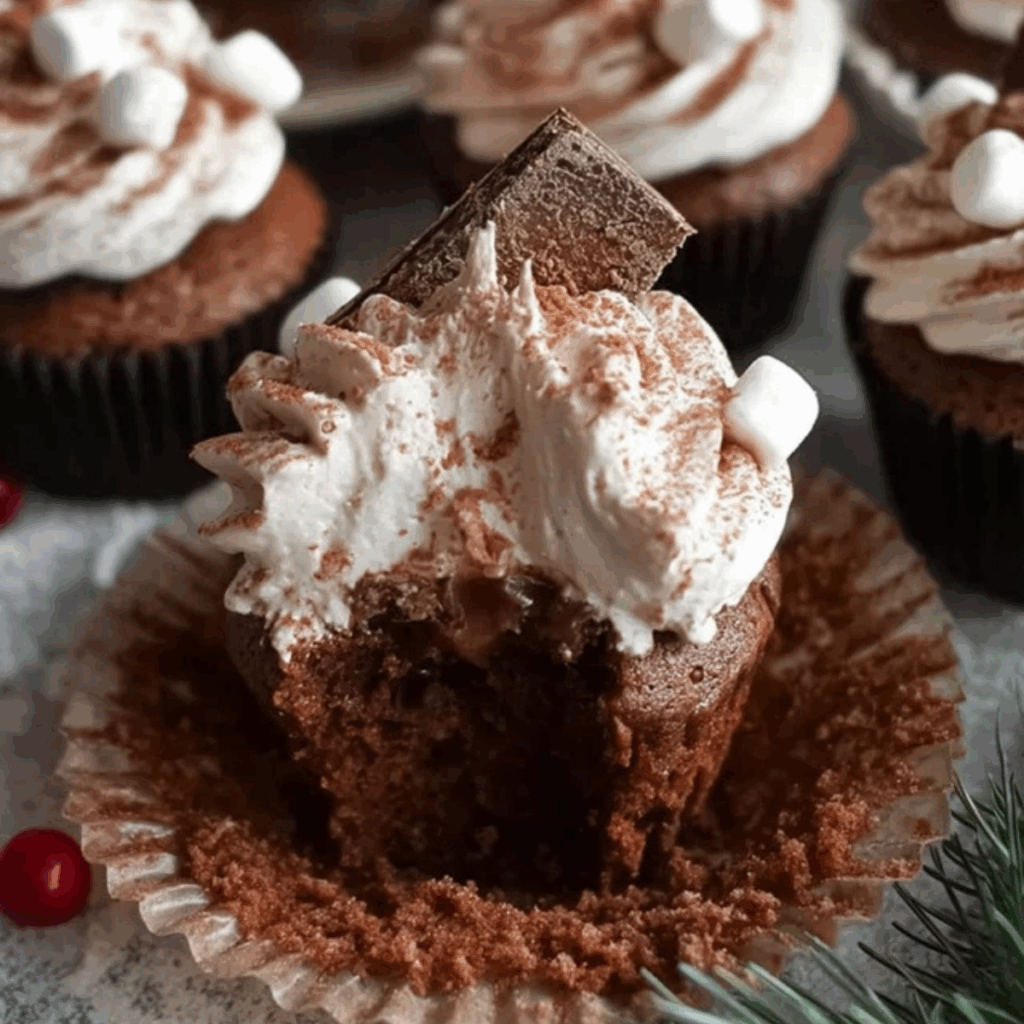 Hot Chocolate Cupcakes