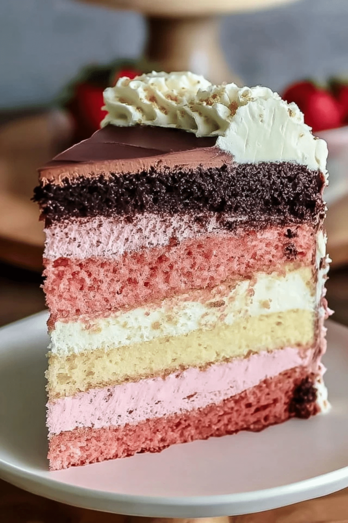 Indulge in Decadent Neapolitan Cake