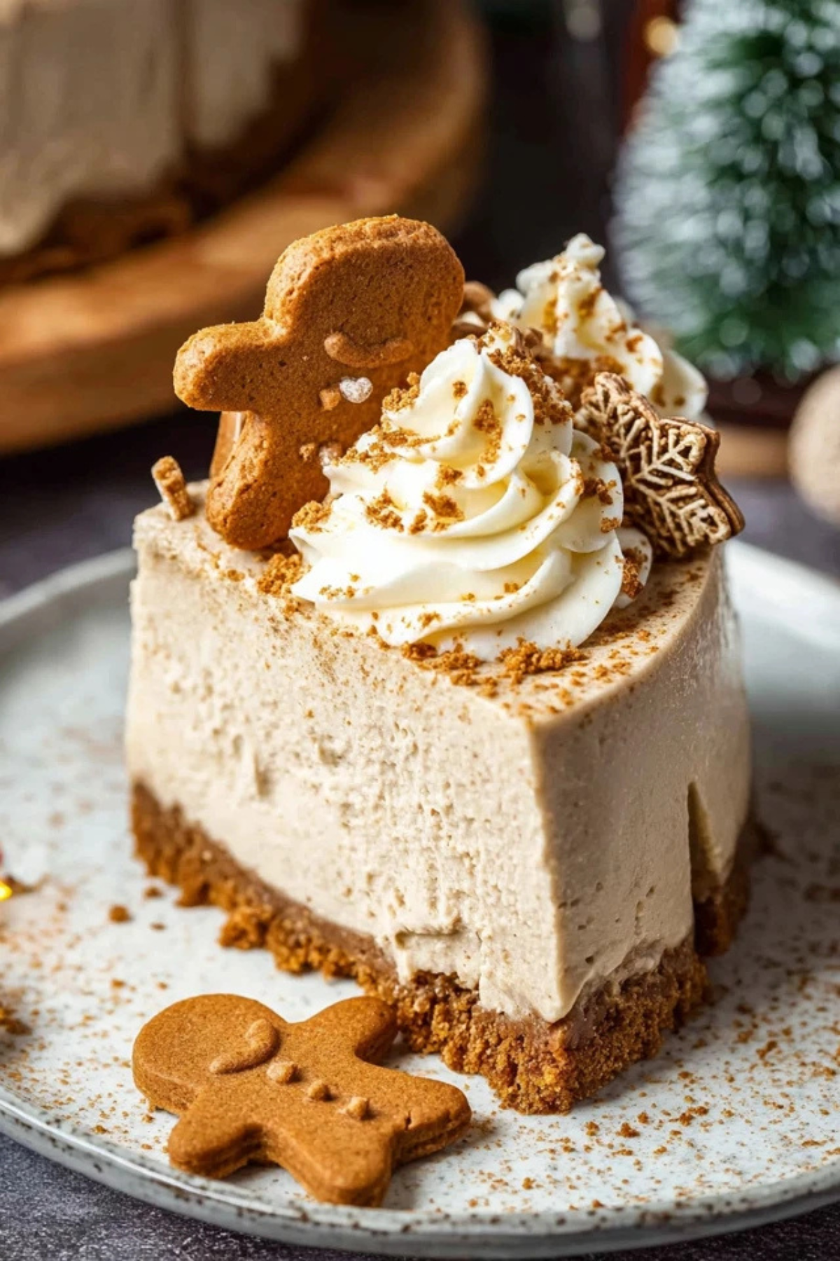 No Bake Gingerbread Cheesecake