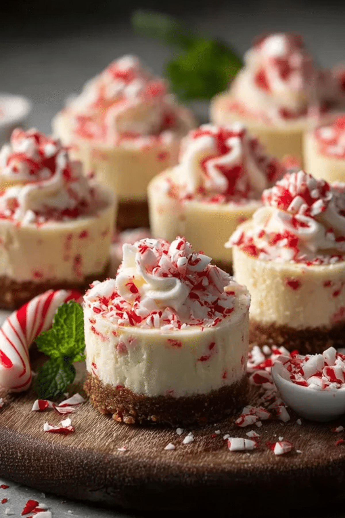 No-Bake Peppermint Cheesecake Bites