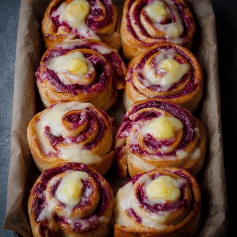 Raspberry Custard Buns (1)