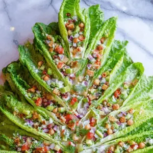 Romaine Lettuce Salad Christmas Tree