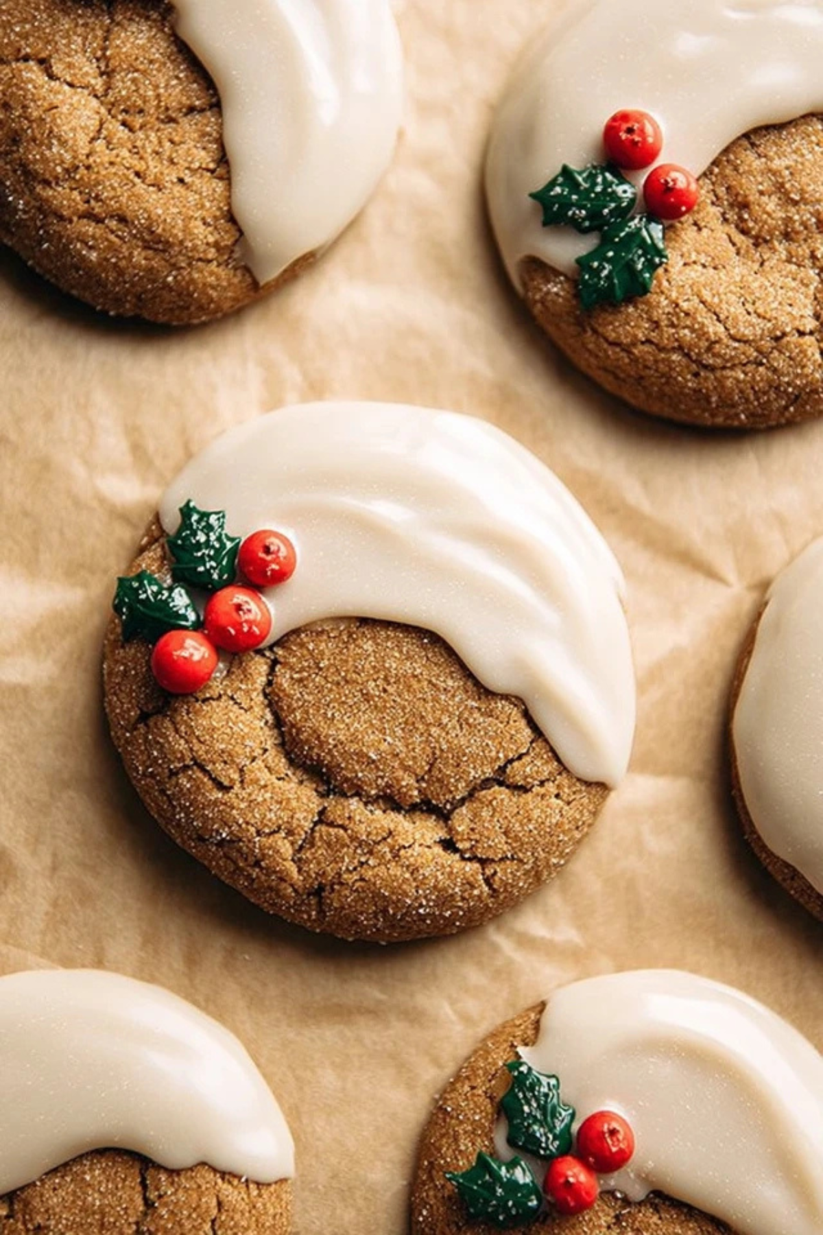 Soft Gingerbread Cookies with Maple Glaze
