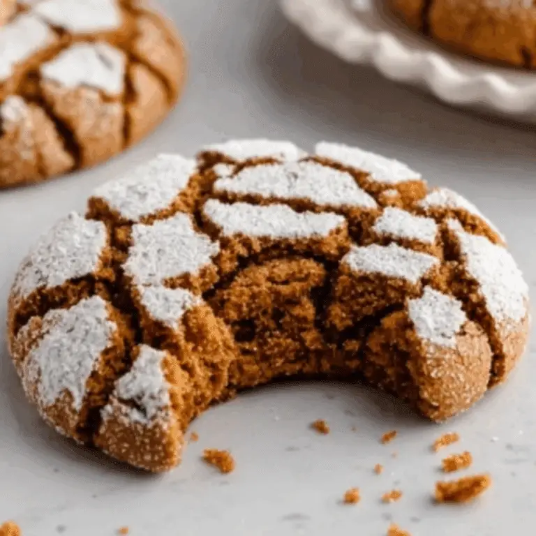Soft and Spiced Gingerbread Crinkle Cookies (1)