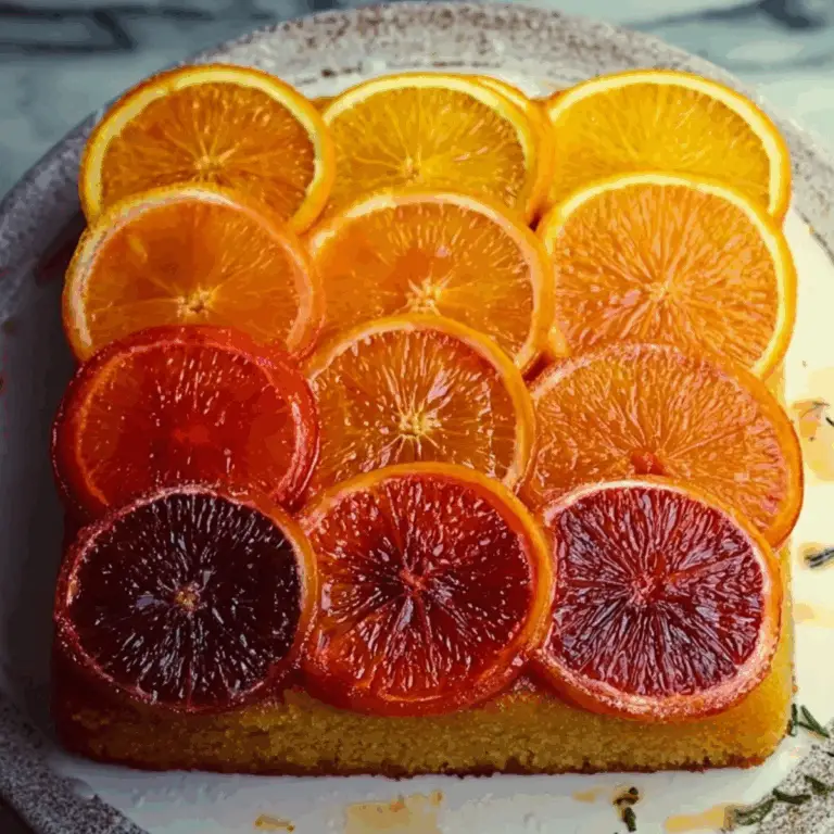 Upside-Down Ombré Citrus Cake